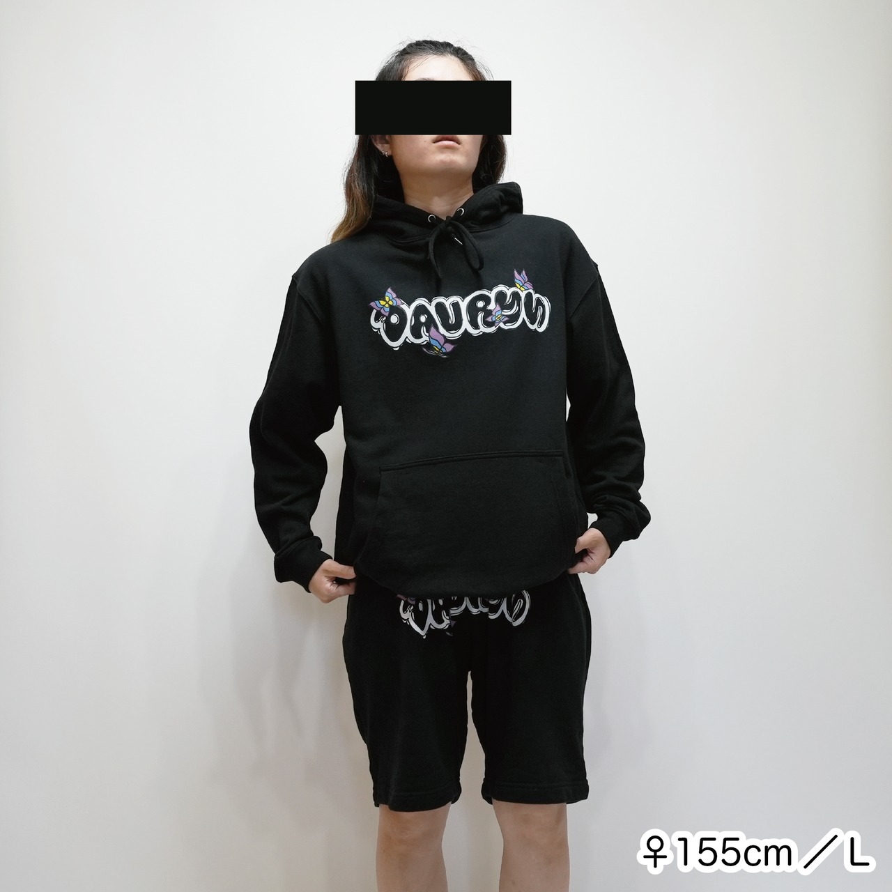 davryu butterflight HOODIE [ブラック]