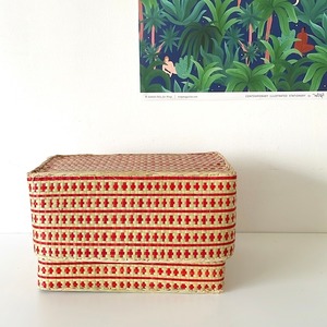 Rectangular colourful basket M w26.5cm×16.5cm×h15cm