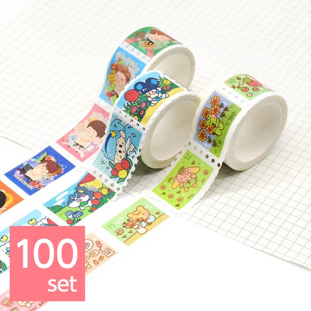 切手風マスキングテープ(100set) | UNIFACTORY ユニファクトリー
