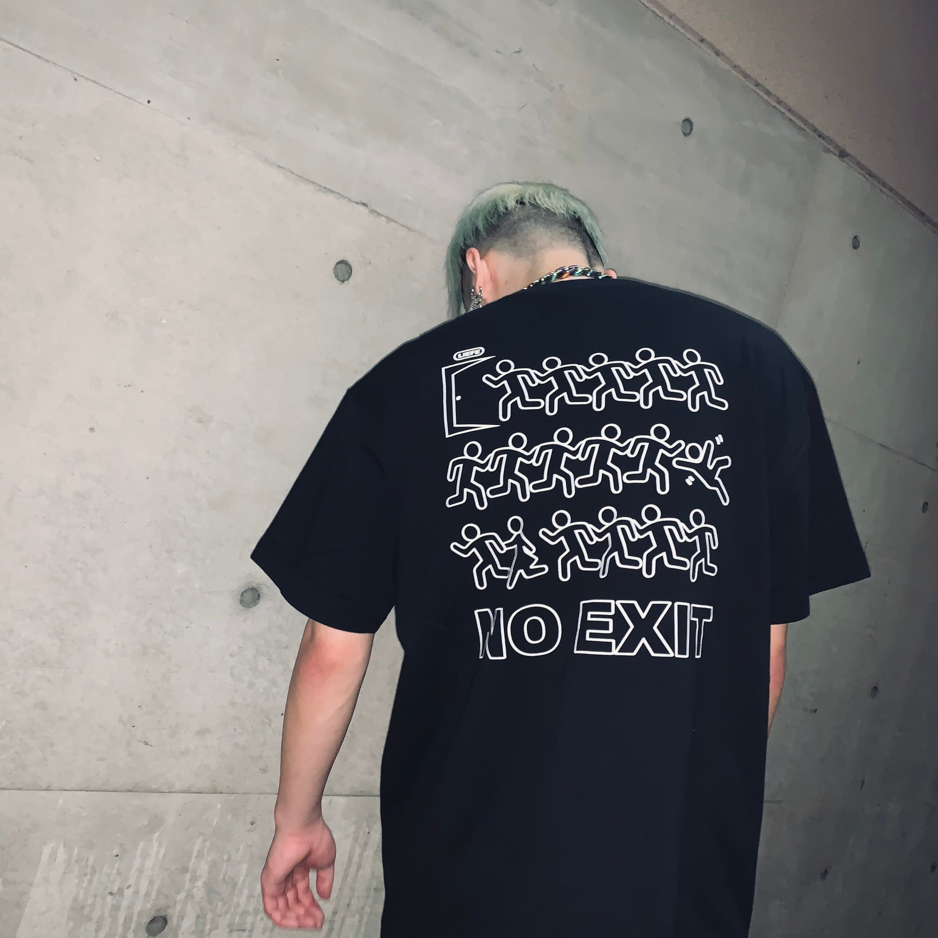 SALE‼︎【LIEFE】NO EXIT TEE(ライフ/Tシャツ/半袖/STREET/ストリート/ブランド/メンズ/レディース/ユニセックス】