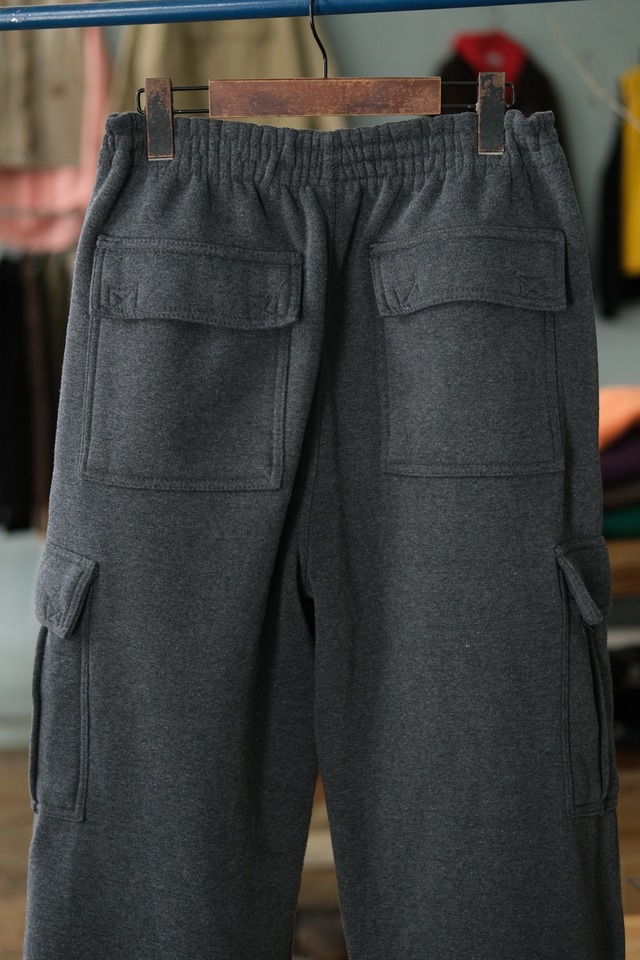 Utah/"RAWBLUE" sweat cargo pants/charcoal