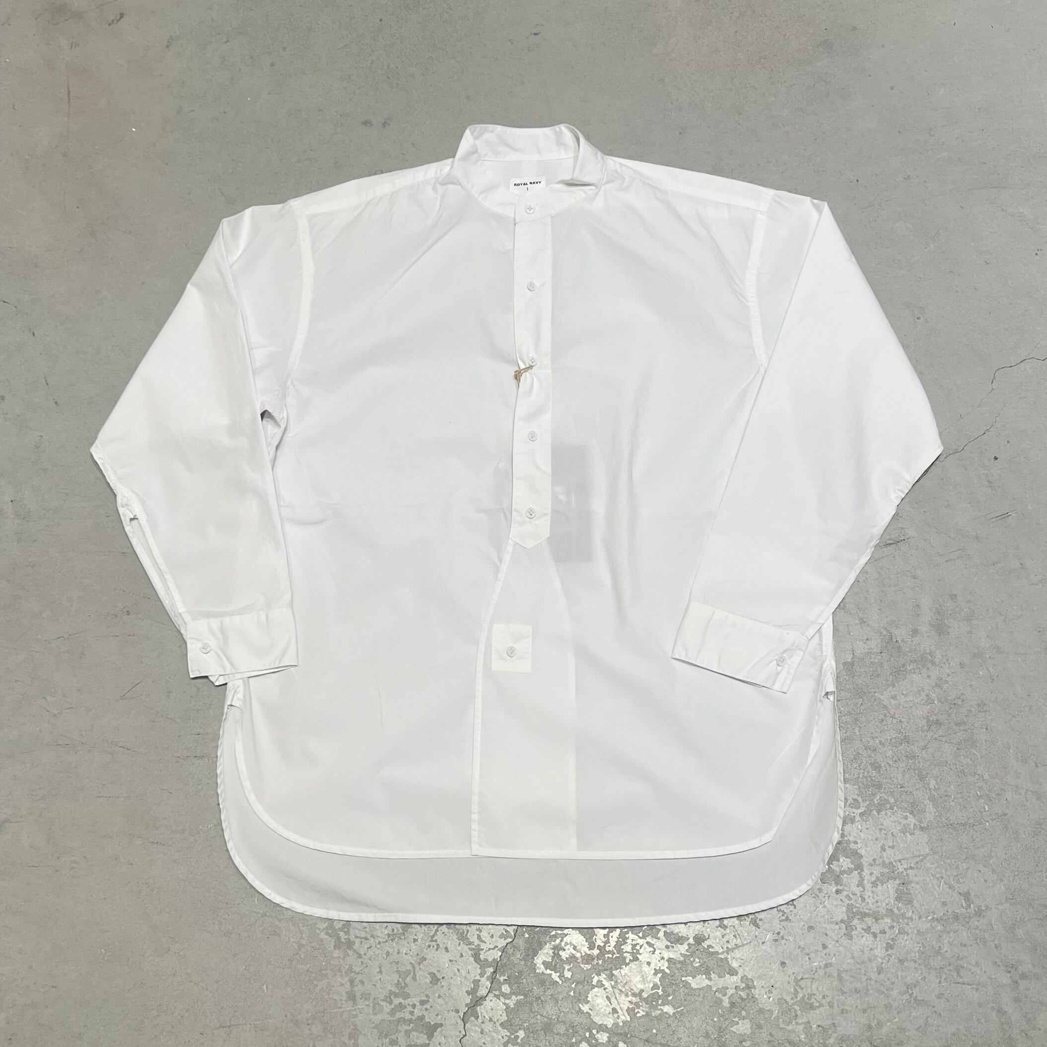 ROYAL NAVY (ロイヤルネイビー) - BANDCOLLAR SHIRTS (バンドカラーシャツ)