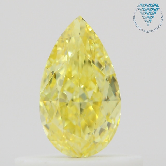 0.5 ct FANCY INTENSE  YELLOW VS1 PEAR GIA 天然  ダイヤモンド ルース