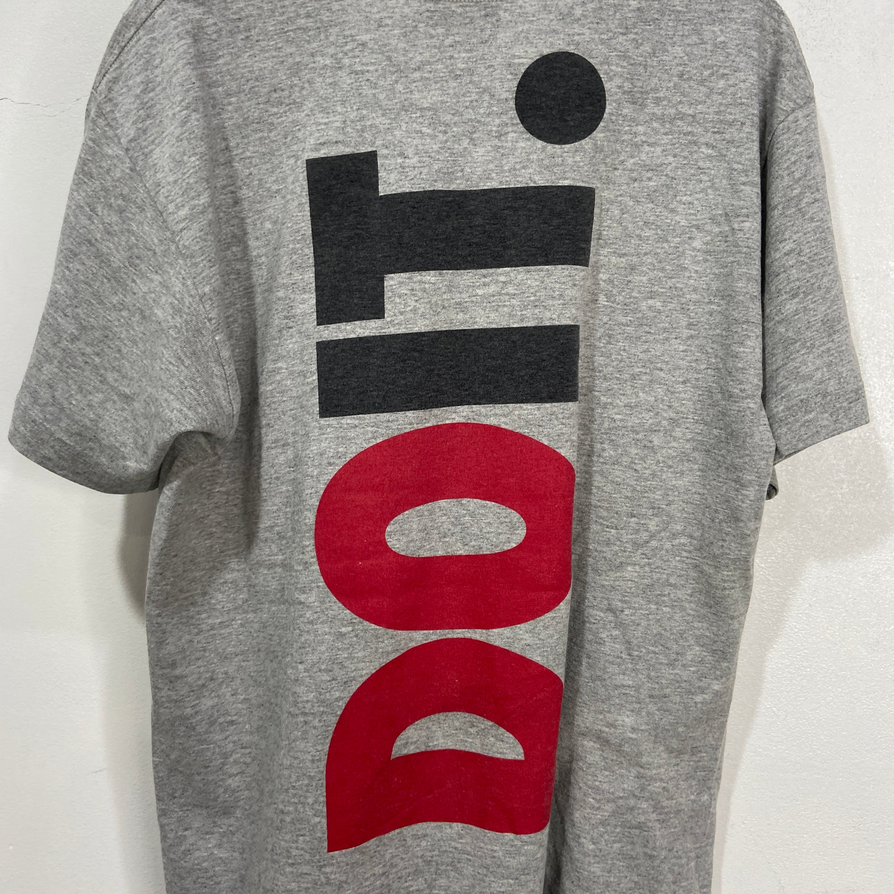 90s NIKE ナイキ 両面ロゴプリントTシャツ ビッグロゴ グレー L 90s NIKE ナイキ 両面ロゴプリントTシャツ ビッグロゴ グレー L