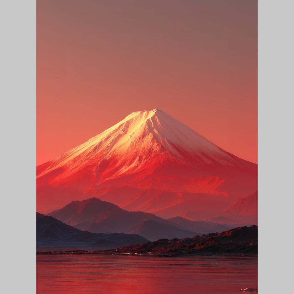 No79 赤富士☆生命力と繁栄を呼ぶ開運風景画 | God Works