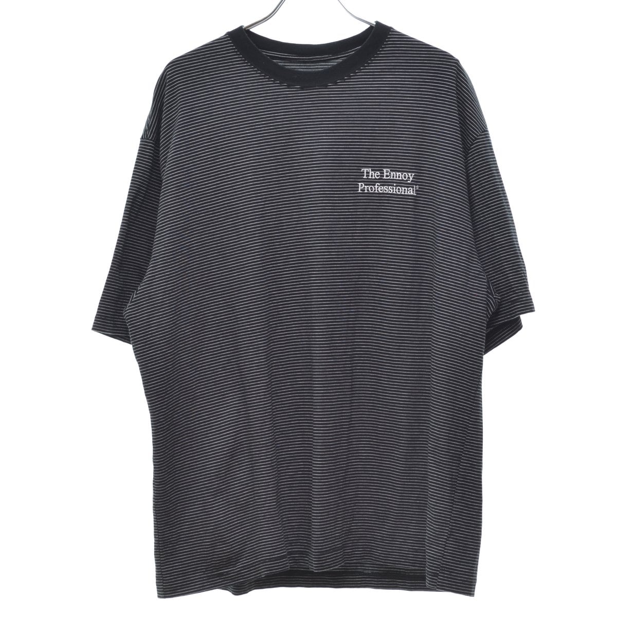 ENNOY S/S Boder T-Shirt (BLACK × WHITE)