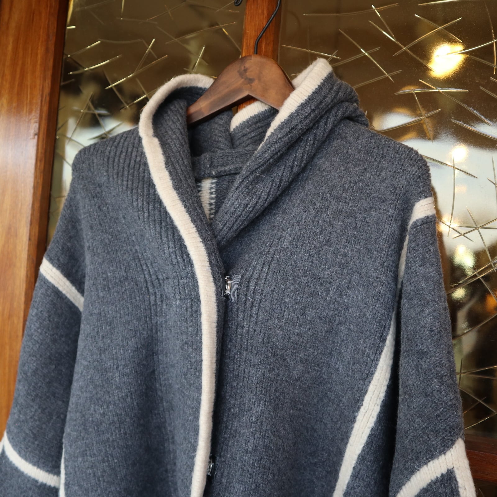 アヤンayaneスフレ糸フーデッドコート
