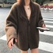 モヘア　ニット　カーディガン　ゆったりシルエット　４color