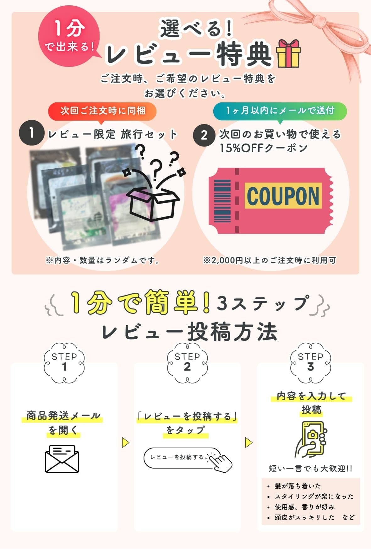 コスメ&ヘアケア まとめ売り 感動のまとまり艶セット】初回 単品より1980円お得｜髪質改善オール