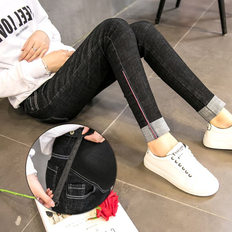 【新作】【送料無料】 竹綿ストレッチデニム妊婦スキニーマタニティパンツ授乳妊娠ジーンズロパプレママ コットン expec547830609090