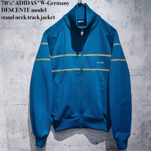 70's"ADIDAS"W-Germany DESCENTE model stand neck track jacket