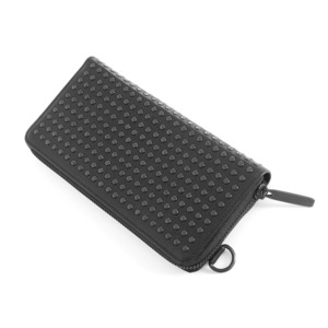 【TIME SALE】153AWA03　Leather long wallet fold 'all-studs' 2　RFロングウォレット