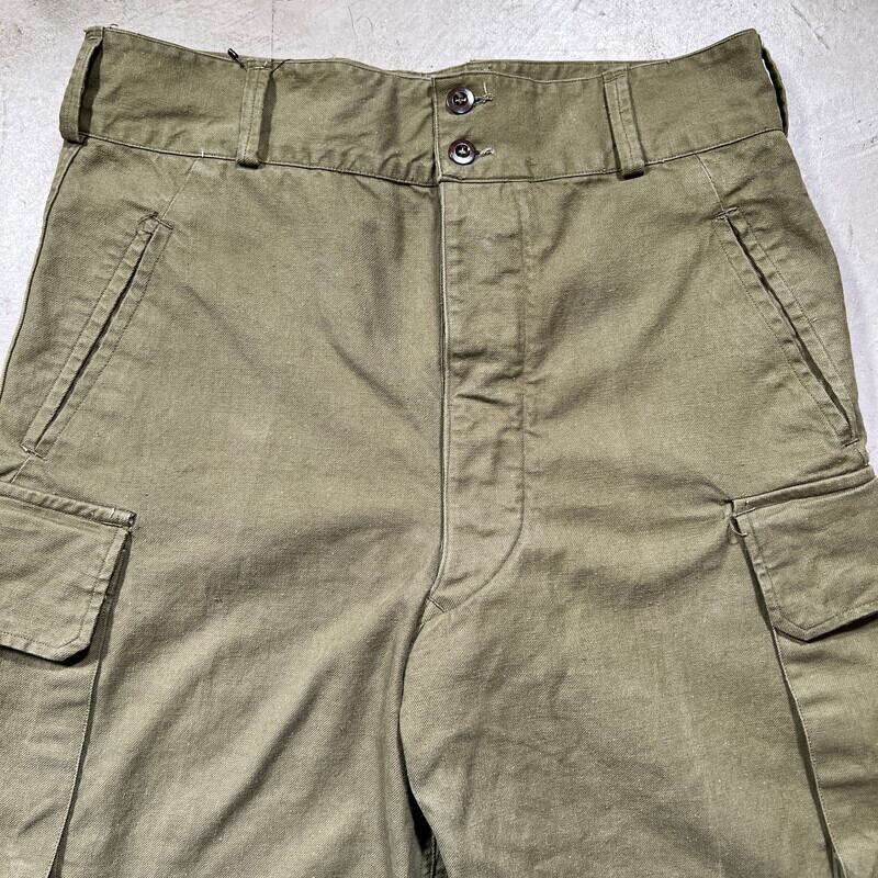 40's 50's フランス軍 M47 フィールドパンツ 前期型 オリーブ コットン