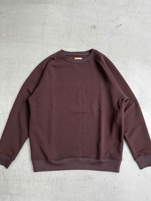 LAMOND 【ラモンド】 RAGLAN SLEEVE SWEAT  BORDEAUX