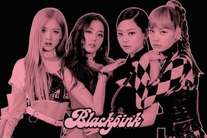 BLACKPINK   GROUP PINK　輸入ポスター　61cm x 91.5cm POSG2153