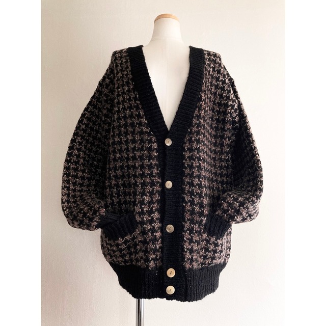 Vintage Oversized Wool Knit Cardigan