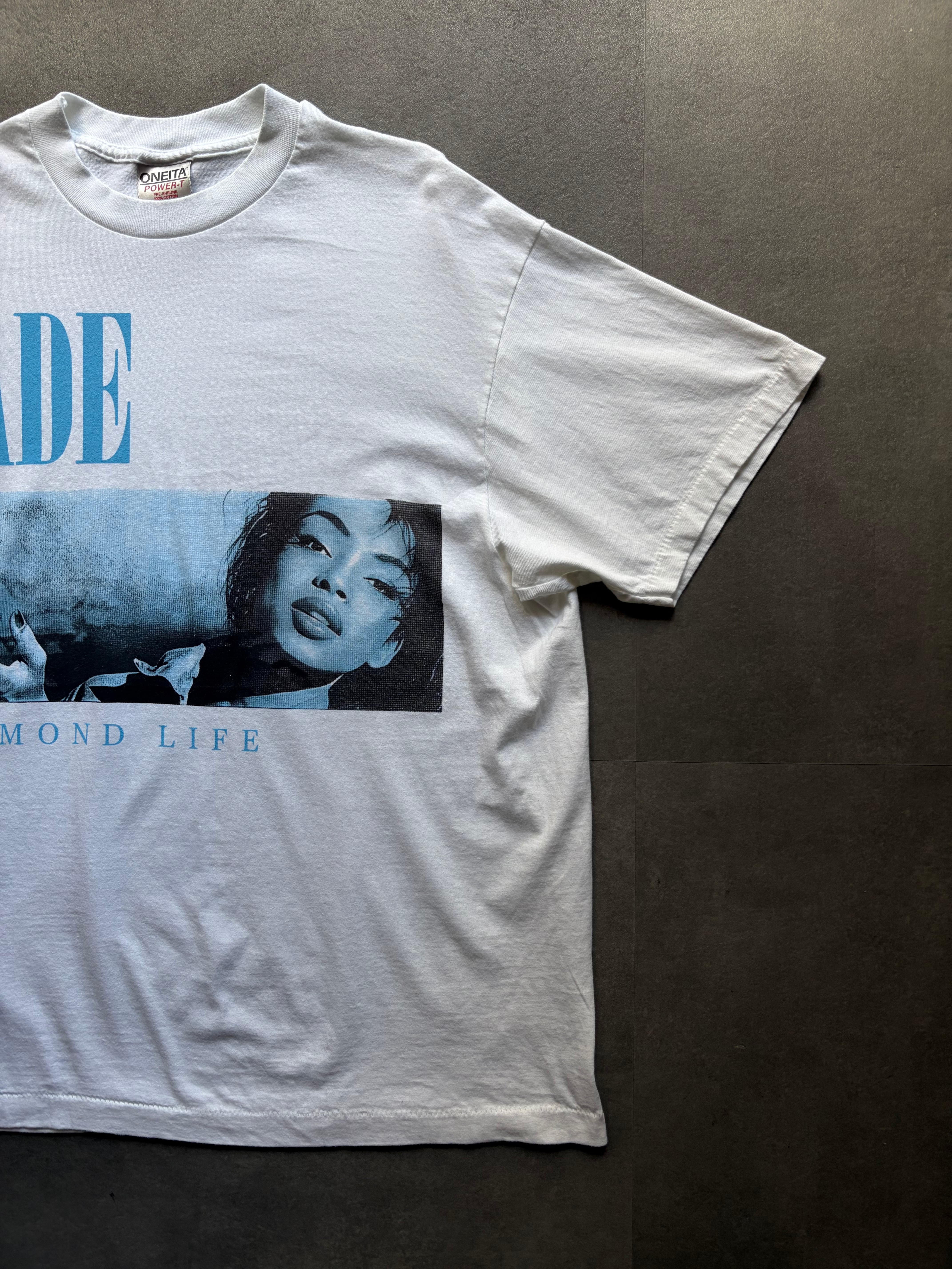 SADE シャーデー DIAMOND LIFE プリントTシャツ ONEITA XL 白 | Léon