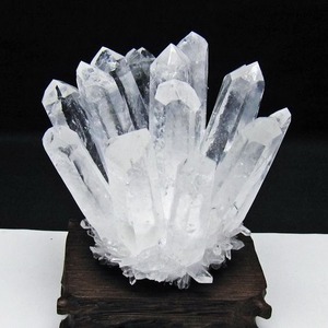 水晶 クラスター 水晶 原石 台座付属 一点物 おまかせ便 182-8649