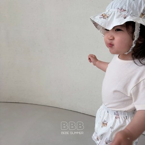 【Bella Bambina】bebeベーシック半袖T アイボリー 70~110cm