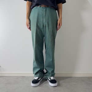 80s Dickies 874 work pants "made in USA" Lincoln green [W33.5L30.5相当] 古着