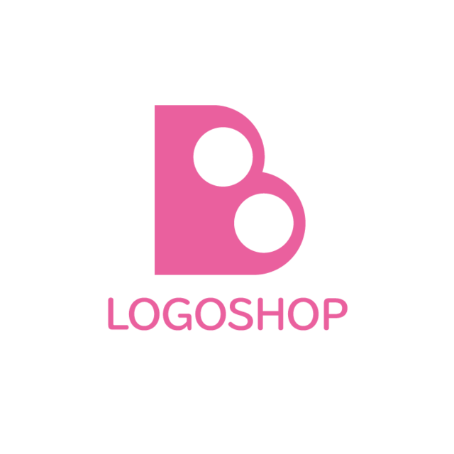 かわいいb アルファベット B シンプル スマート おしゃれ かわいい ポップ フード 飲食店 カフェ 物販 小売 製造 ショップ 店舗 ロゴ作成 購入 販売 デザインで選ぶならロゴショップ