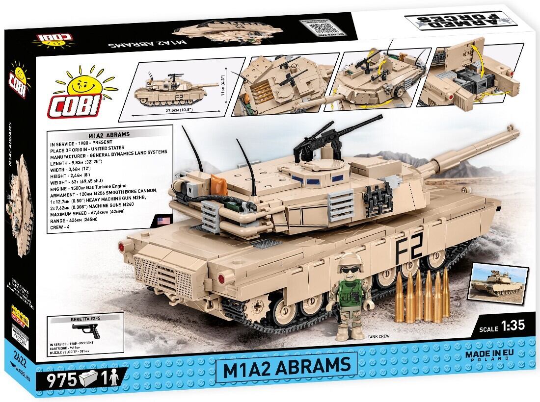 COBI #2622 M1A2 エイブラムス | ミリタリーブロック公式オンライン