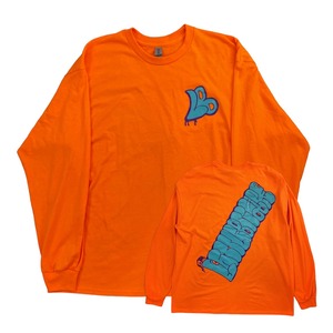 LittleBridge graffiti long sleeve Tee【Orange】