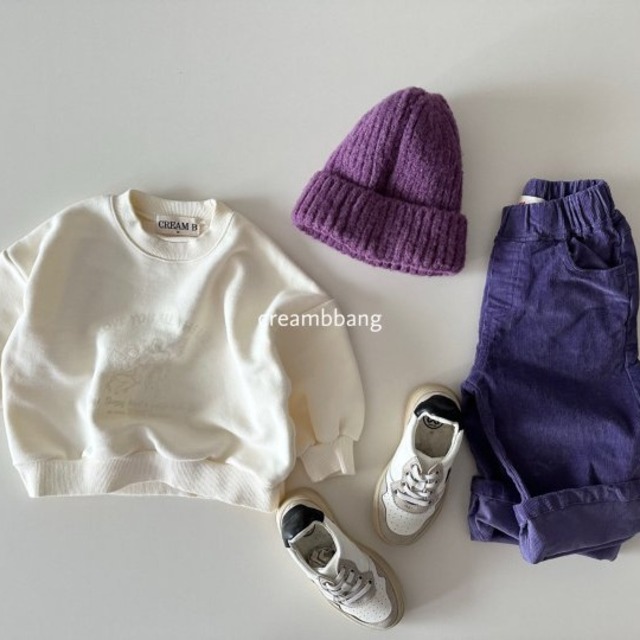 コーデュロイワイドパンツ ※ジュニアsize 【creambbang】