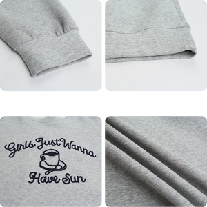 front-embroidery sweatshirt　J00374