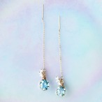 Reginaピアス（ブルートパーズ）