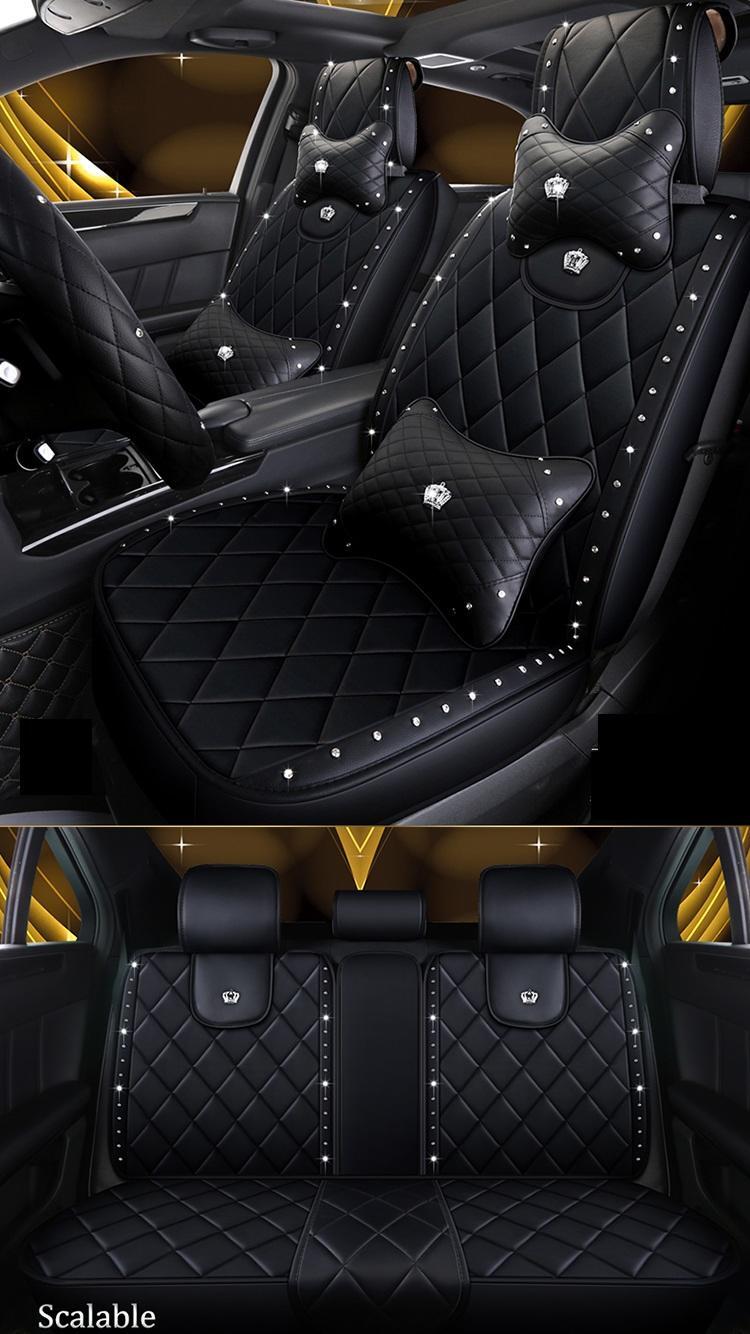 新作 モトカバーカーシートカバーフルセットスーダンSUV耐久性レザー