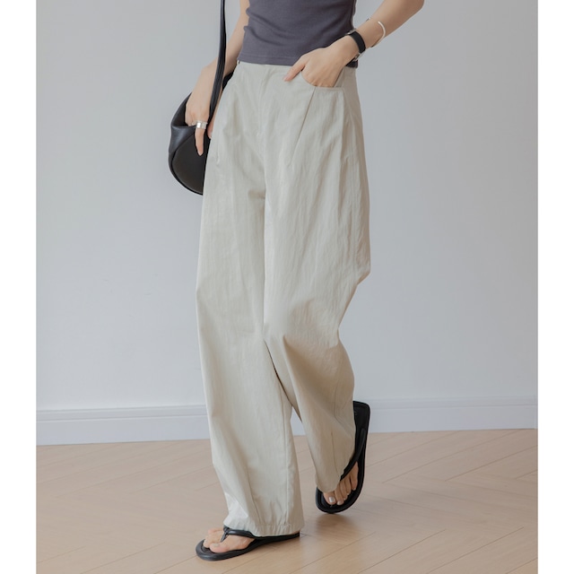 washed druze banana silhouette pants