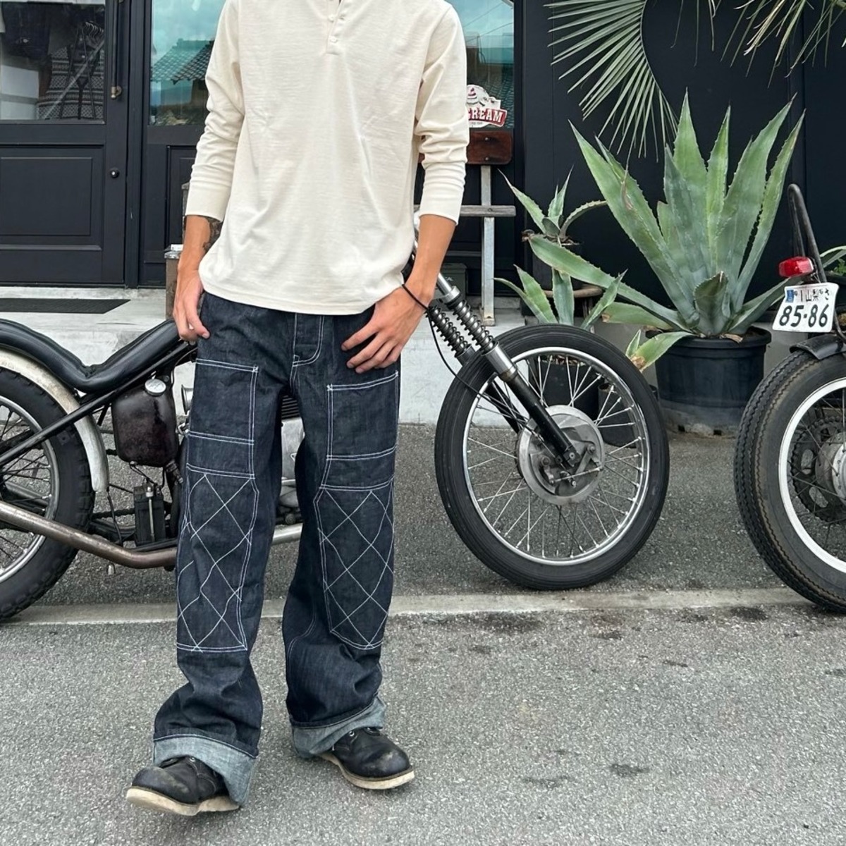 再入荷‼︎ Dry Bones【ドライボーンズ】 Double Knee Painter Pants 