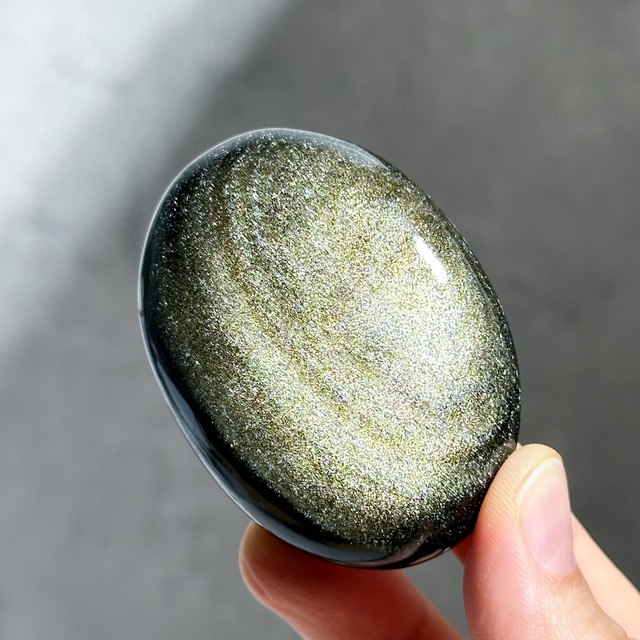 ゴールデンシーンオブシディアン パーム57◇Goldensheen obsidian◇天然石・鉱物・パワーストーン