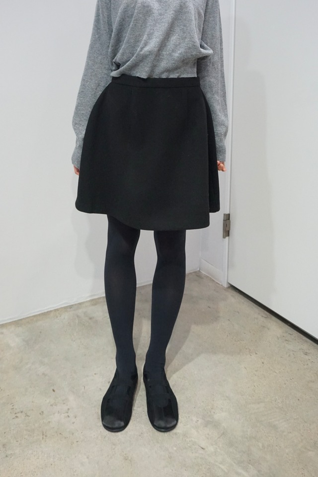 MELTON MINI SKIRT (GRAY) 2410-52-42 | HELK