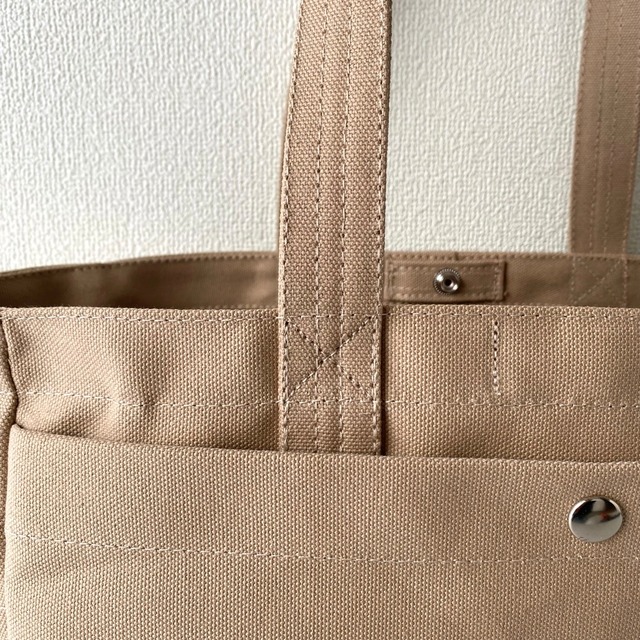 【全8色】「ボックストート」通勤サイズ／アルマダ8号帆布【受注制作】