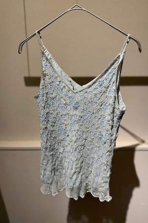 【送料無料】European beads silk camisole
