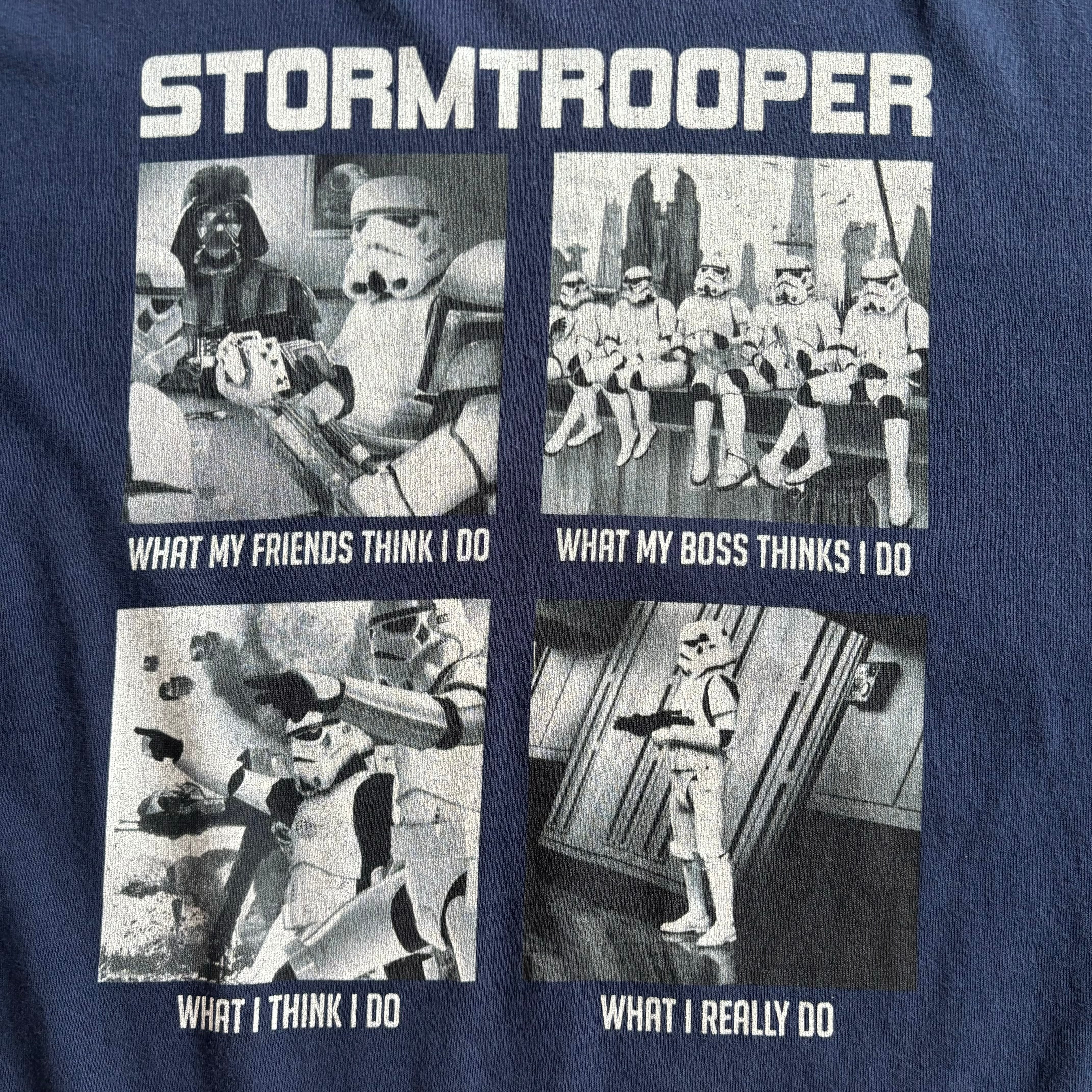 《2xl size》STAR WARS スターウォーズ STORMTROOPER ムービーTシャツ no.3395