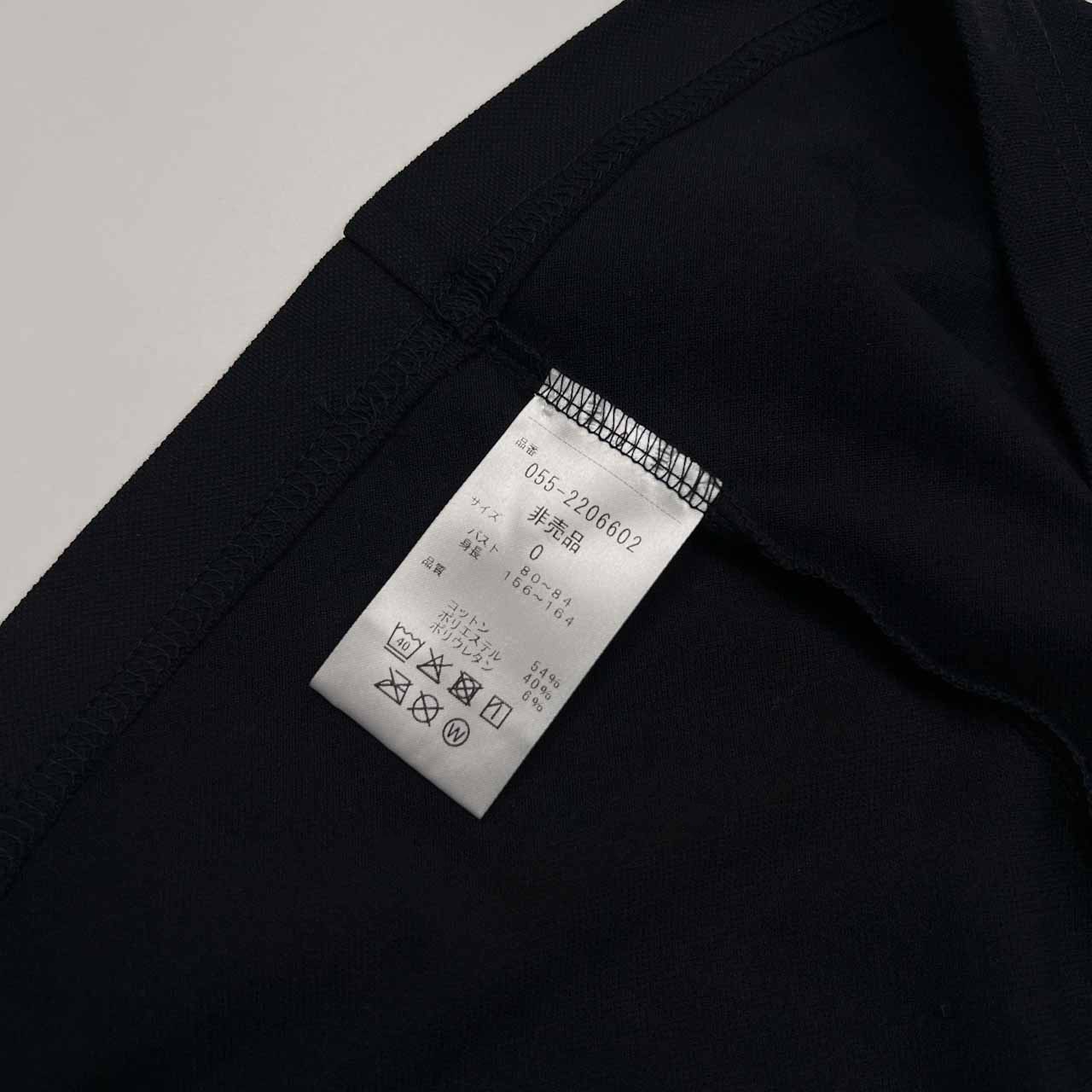 PEARLY GATES パーリーゲイツ 背中BIGプリント ハイネック ストレッチ 半袖Tシャツ カットソー レディース 0 /ゴルフウェア/非売品