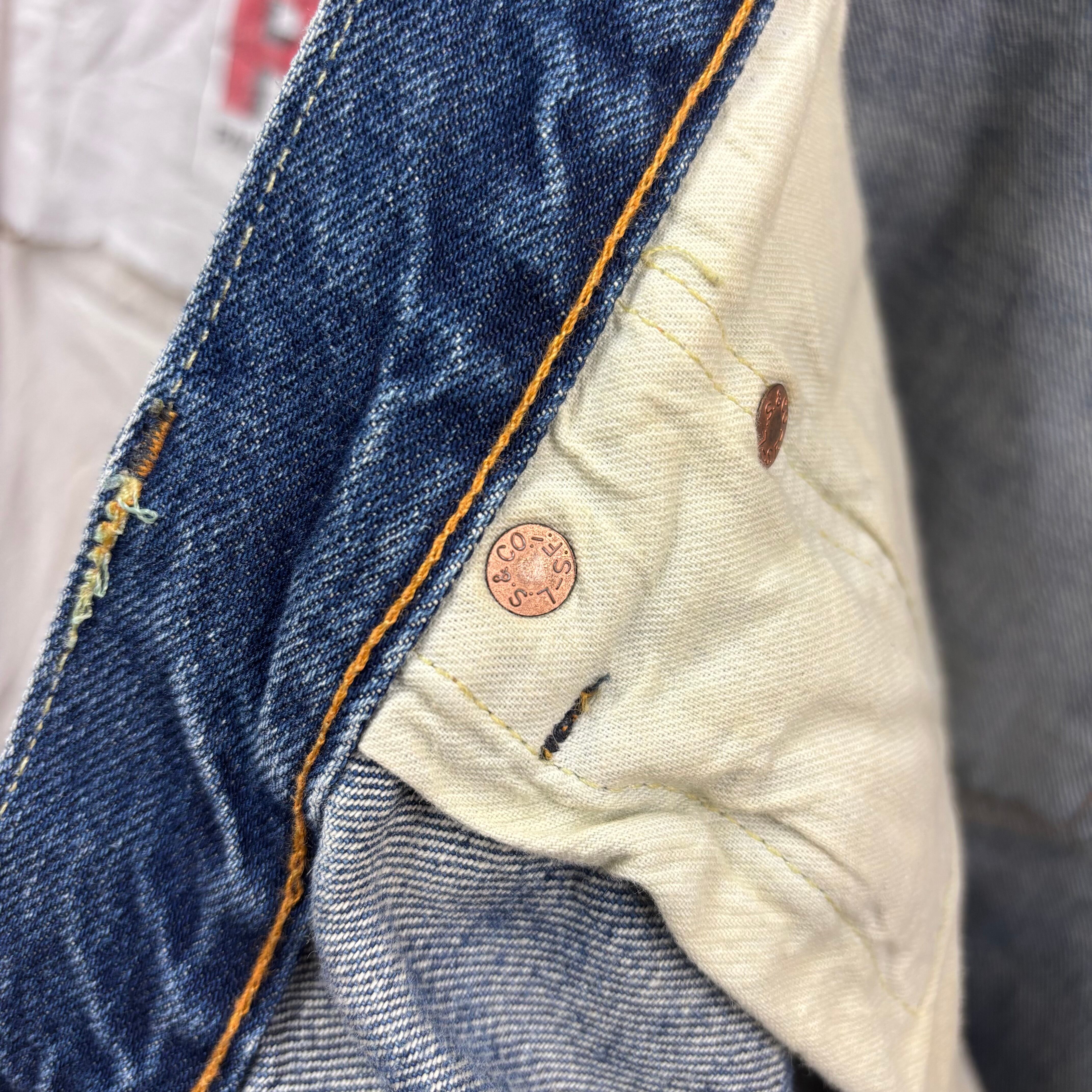 Levi's 501XX 1955 復刻　W31 L34 トルコ製 リーバイス 501XX 1947復刻 LVC 47501 赤耳 トルコ製 W34 - メルカリ
