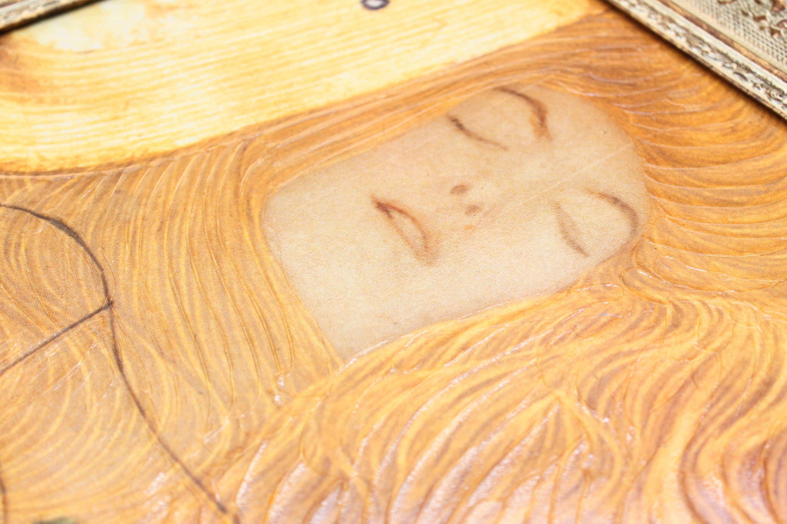 グスタフ クリムト絵画「水蛇1」表面特殊ゲル加工