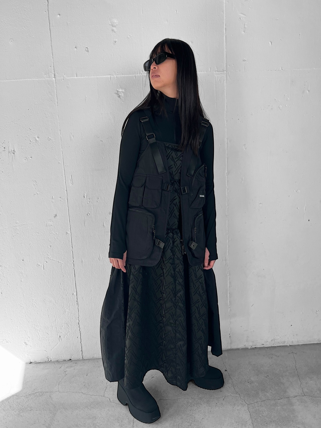 "再構築" Fisher×Military Maxi Dress - 5