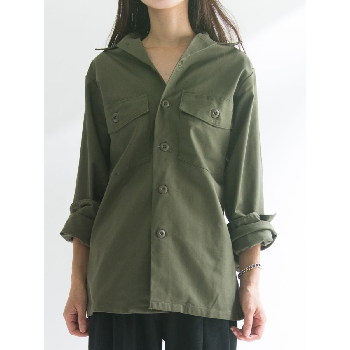 【80s vintage】U.S.ARMY deadstock utility shirt(87年納品アメリカ軍ユーティリティシャツ)9b