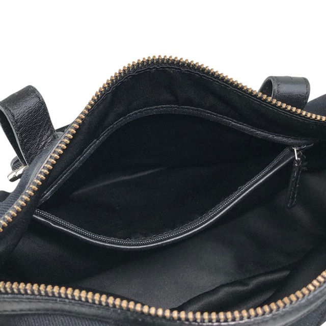 Yves Saint Laurent イヴ・サンローラン ハンドバッグ ブラック YSL キャンバス×レザー vintage ヴィンテージ オールド p825h3