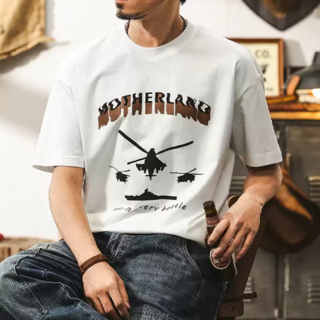 レトロプリント冷感Tシャツ 225567