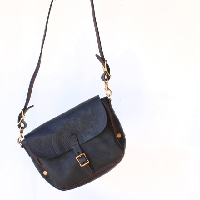 vasco Leather Postman Shoulder Bag - REGULAR - VS-247L （BLACK