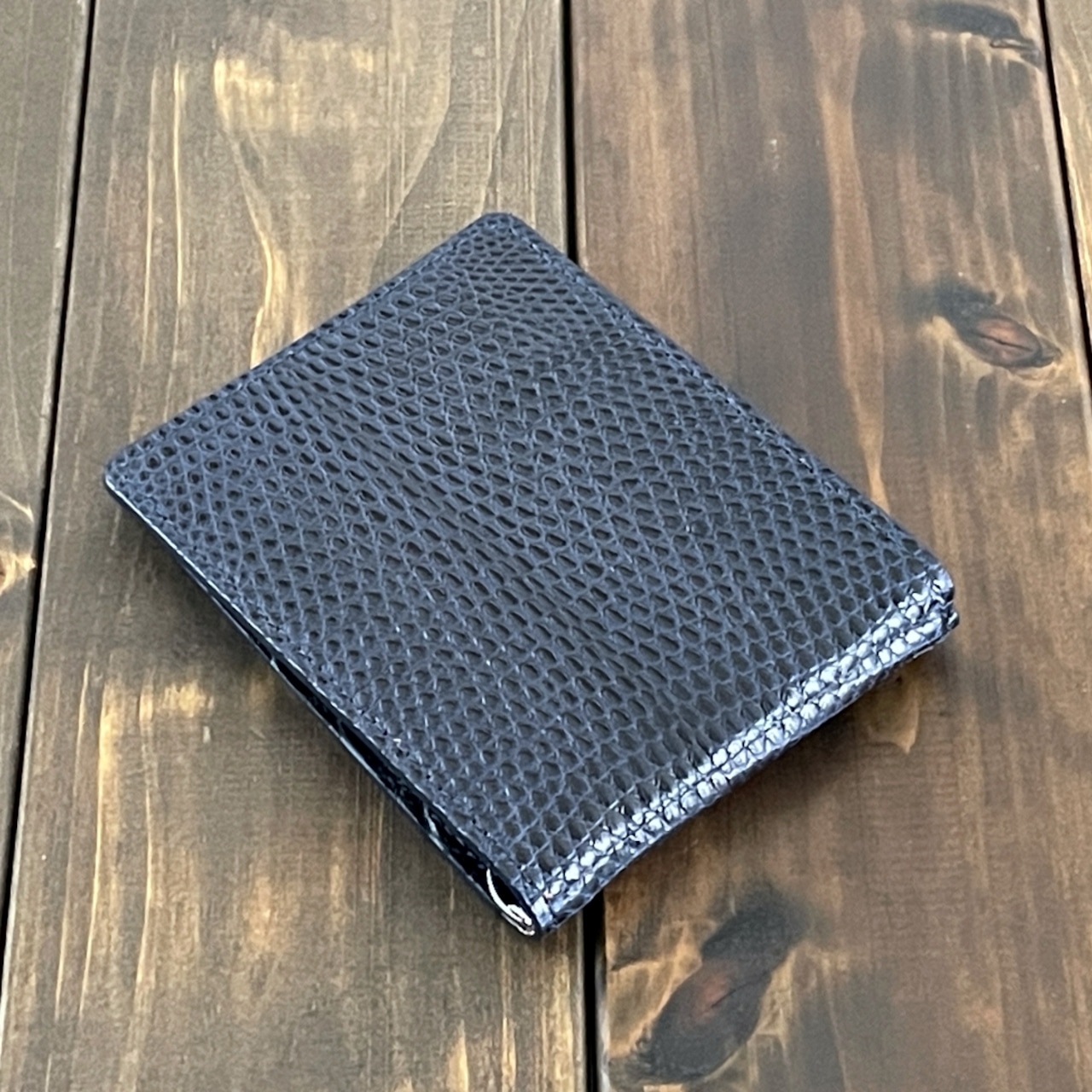 リザード × アリゲーター 無双 マネークリップ ネイビー