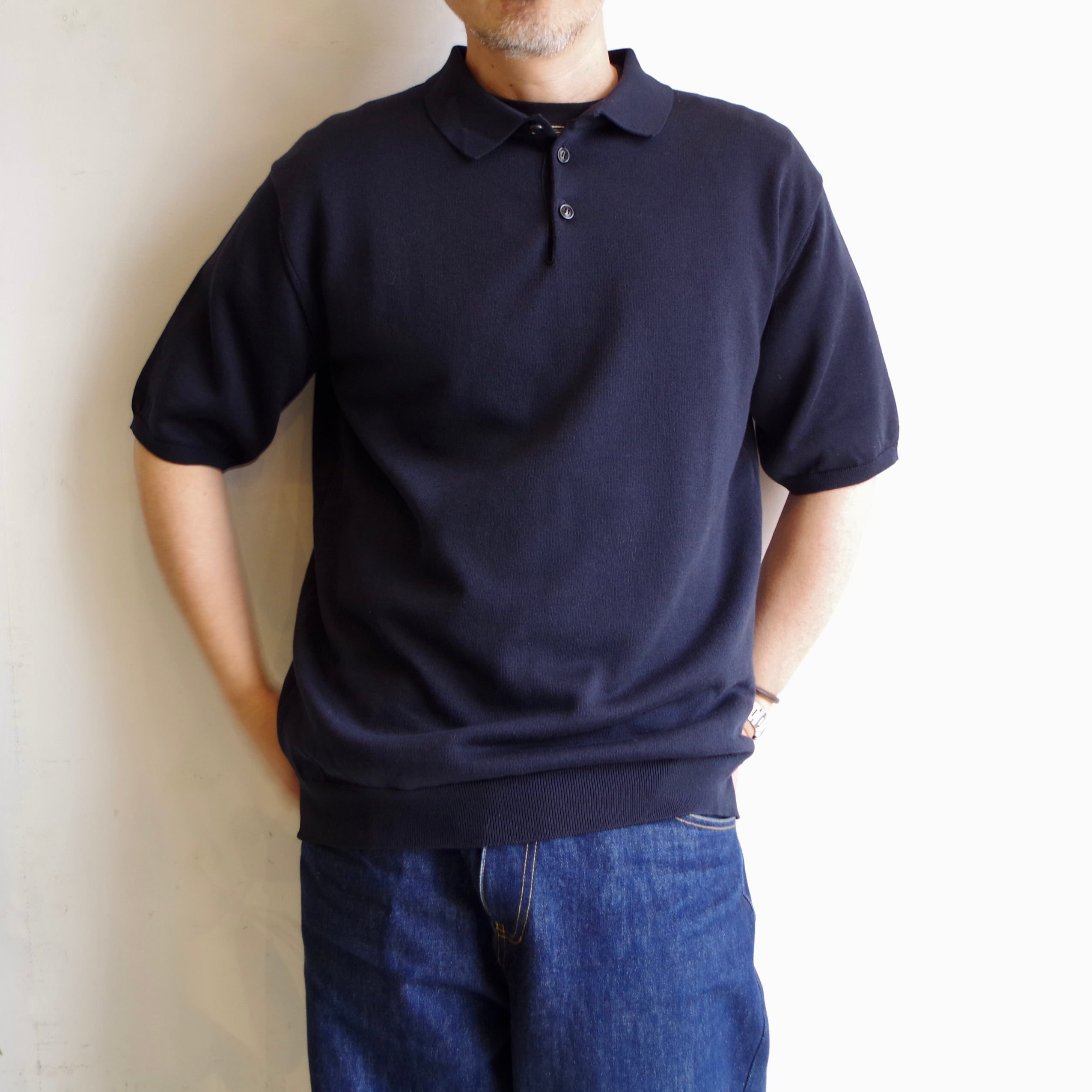 comm.arch コムアーチ Giza Cotton Knitted Polo comm.arch. Giza Cotton Knitted Polo S/S | 1F Store