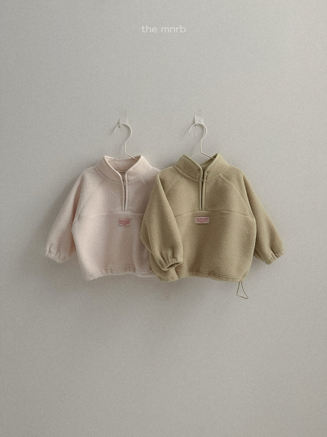 【即納】King’s fleece semi-zip-up / minirobe