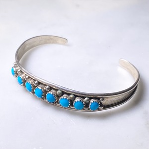 vintage silver turquoise bangle
